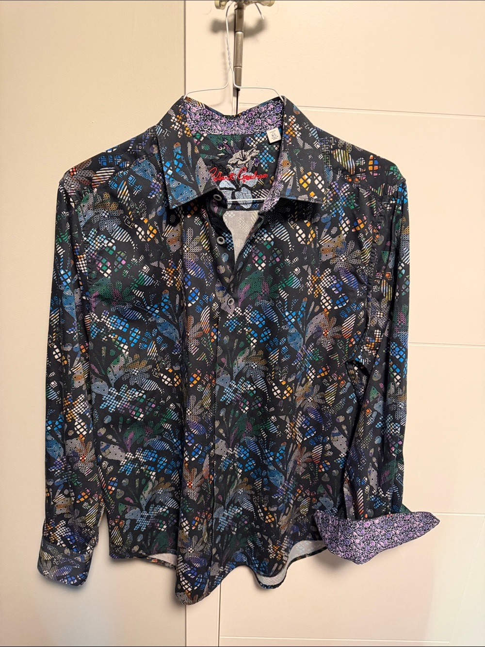 Robert Graham Men's Patterned Long-Sleeve Shirt - Multicolor (Classic Fit)